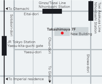 Ten-i muhou Nihonbashi Store MAP